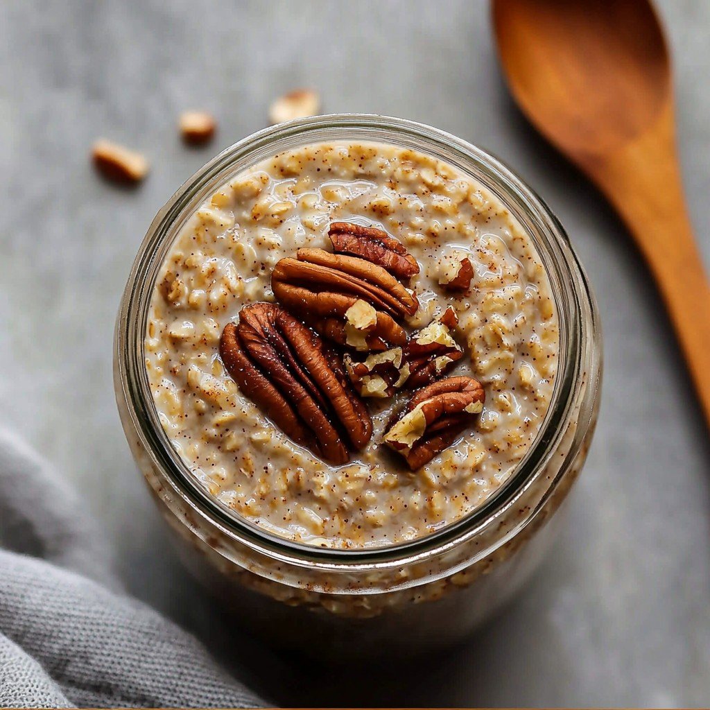 Best Maple Cinnamon Pecan Overnight Oats