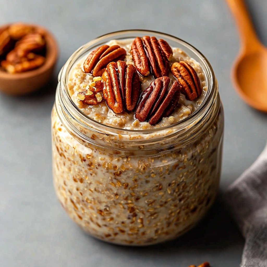 Best Maple Cinnamon Pecan Overnight Oats
