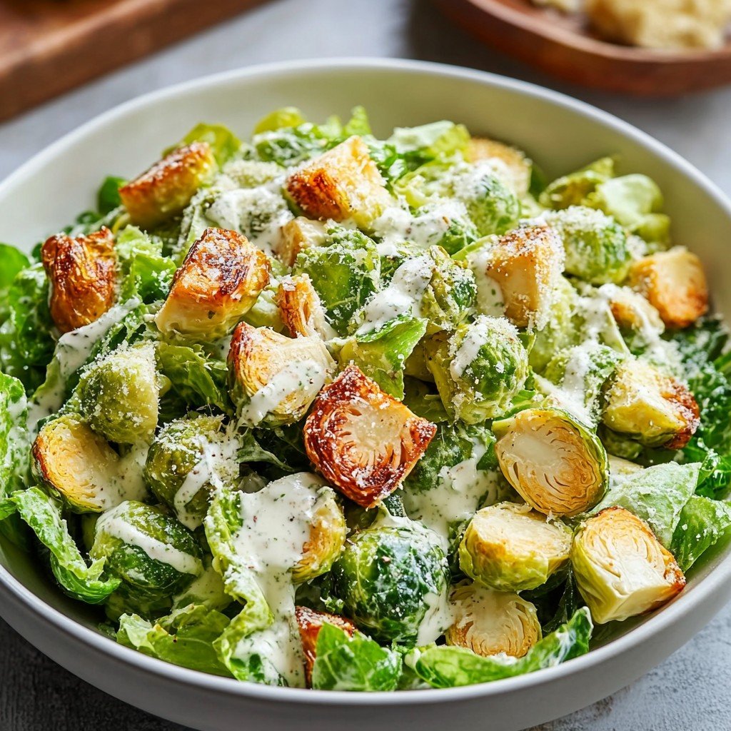 Brussels Sprouts Caesar Salad