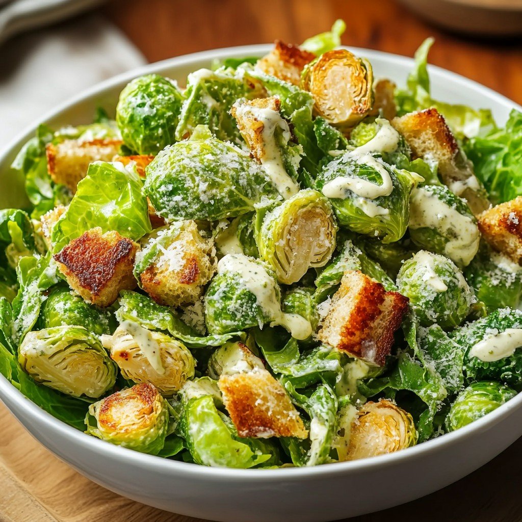 Brussels Sprouts Caesar Salad