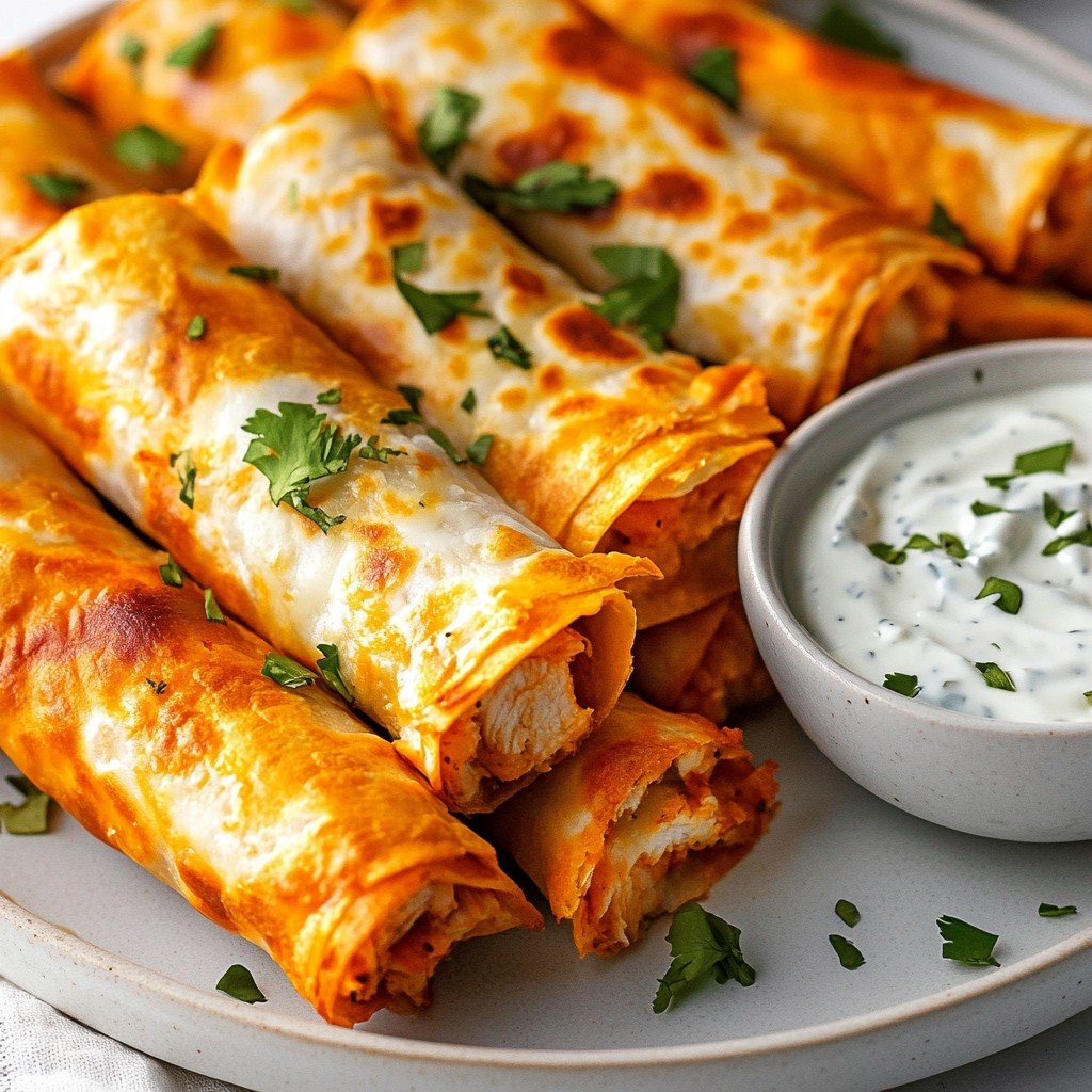Buffalo Chicken Taquitos