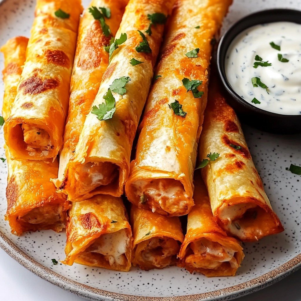 Buffalo Chicken Taquitos