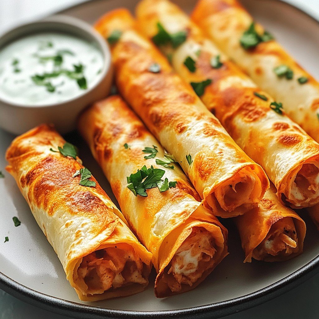 Buffalo Chicken Taquitos