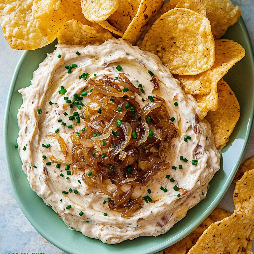 Caramelized Onion Dip (Easy Party Appetizer)