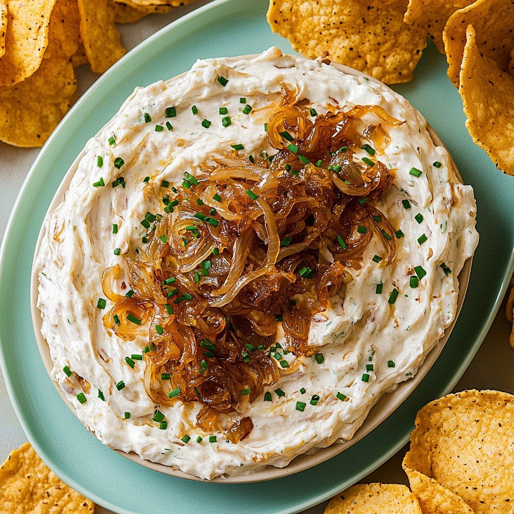 Caramelized Onion Dip (Easy Party Appetizer)