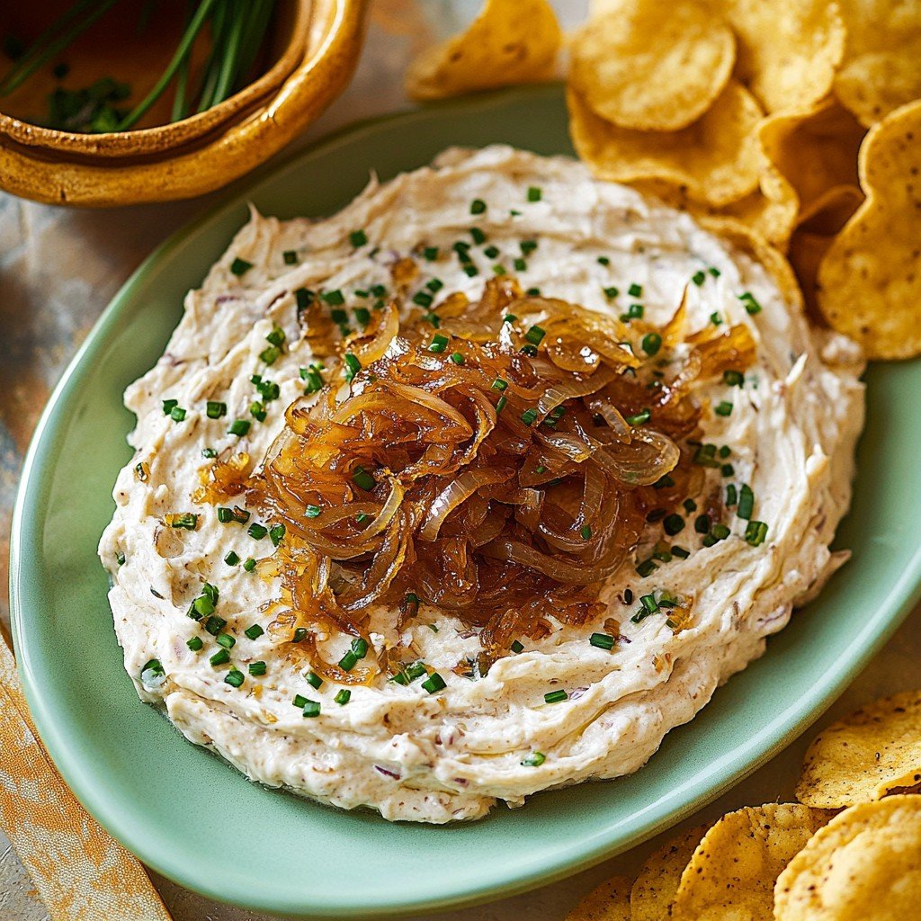 Caramelized Onion Dip (Easy Party Appetizer)