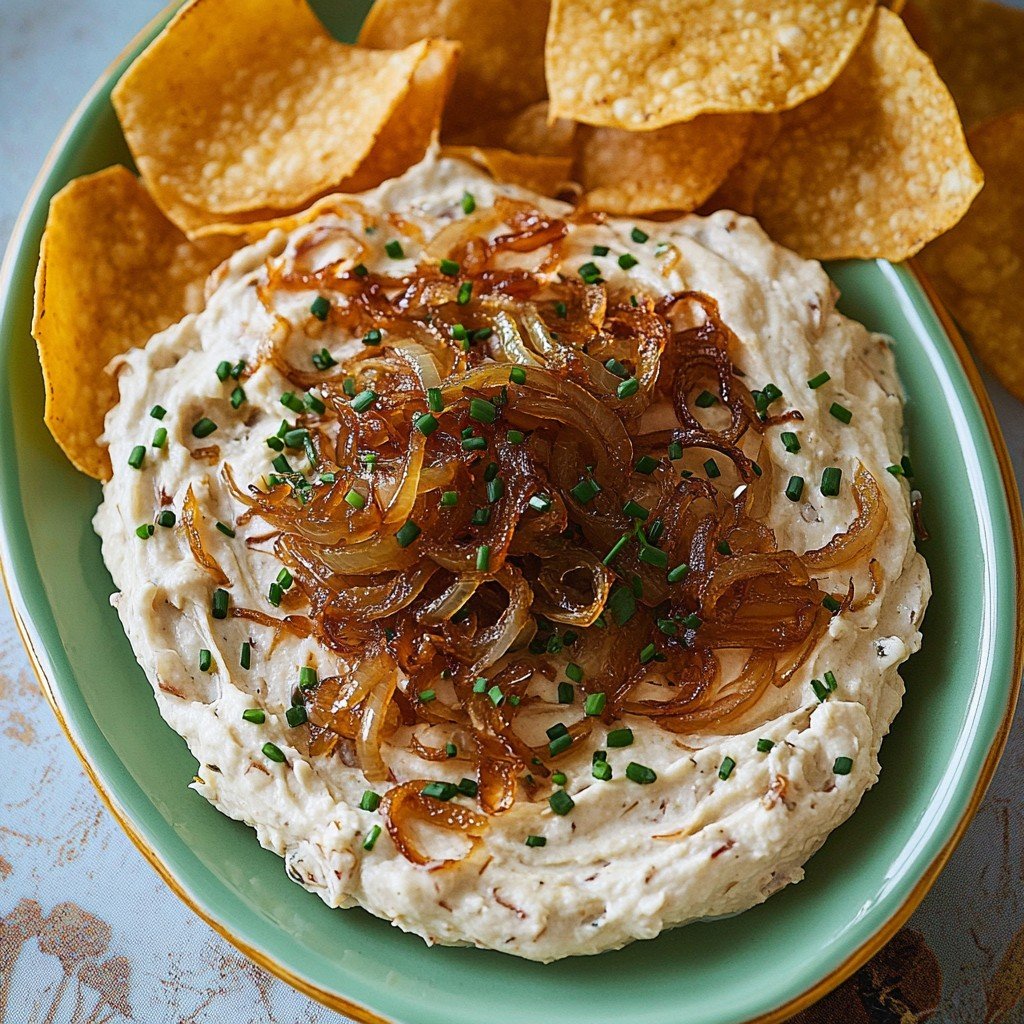 Caramelized Onion Dip (Easy Party Appetizer)