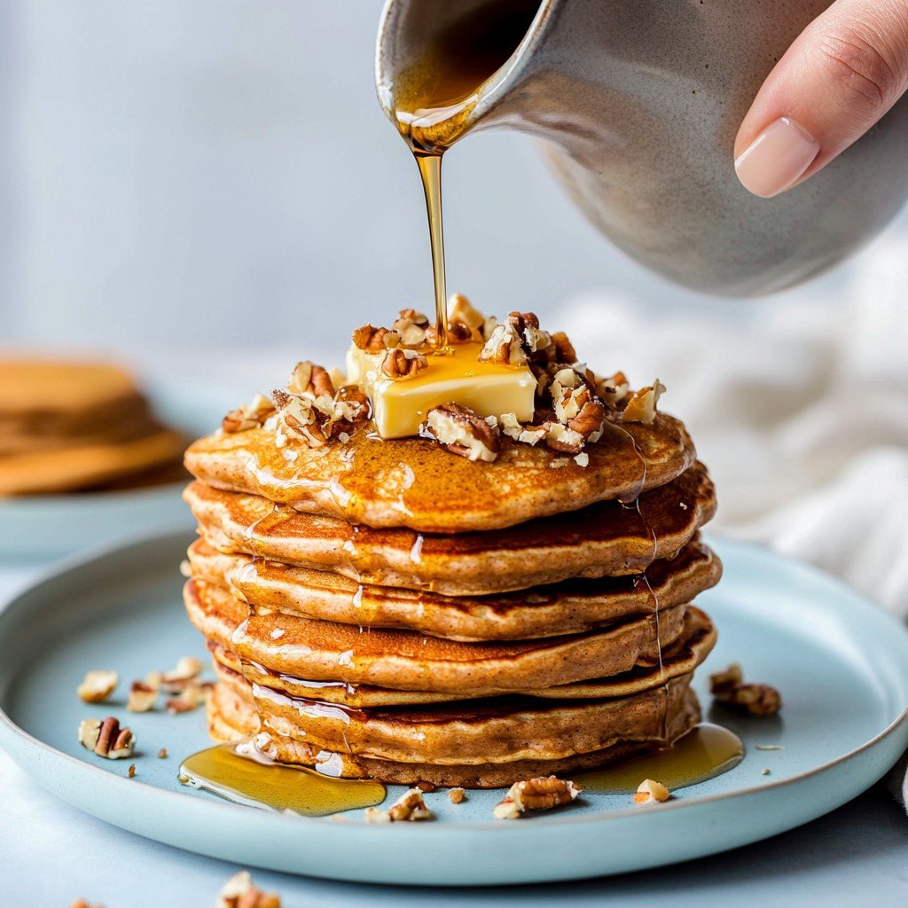 Carrot Cake Pancakes (Easy Blender Recipe)