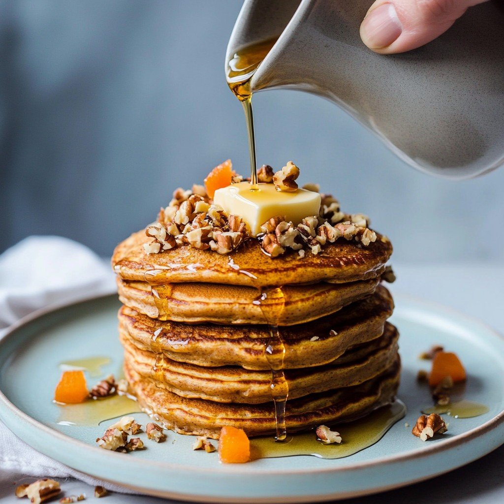 Carrot Cake Pancakes (Easy Blender Recipe)