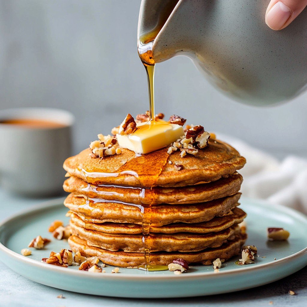 Carrot Cake Pancakes (Easy Blender Recipe)