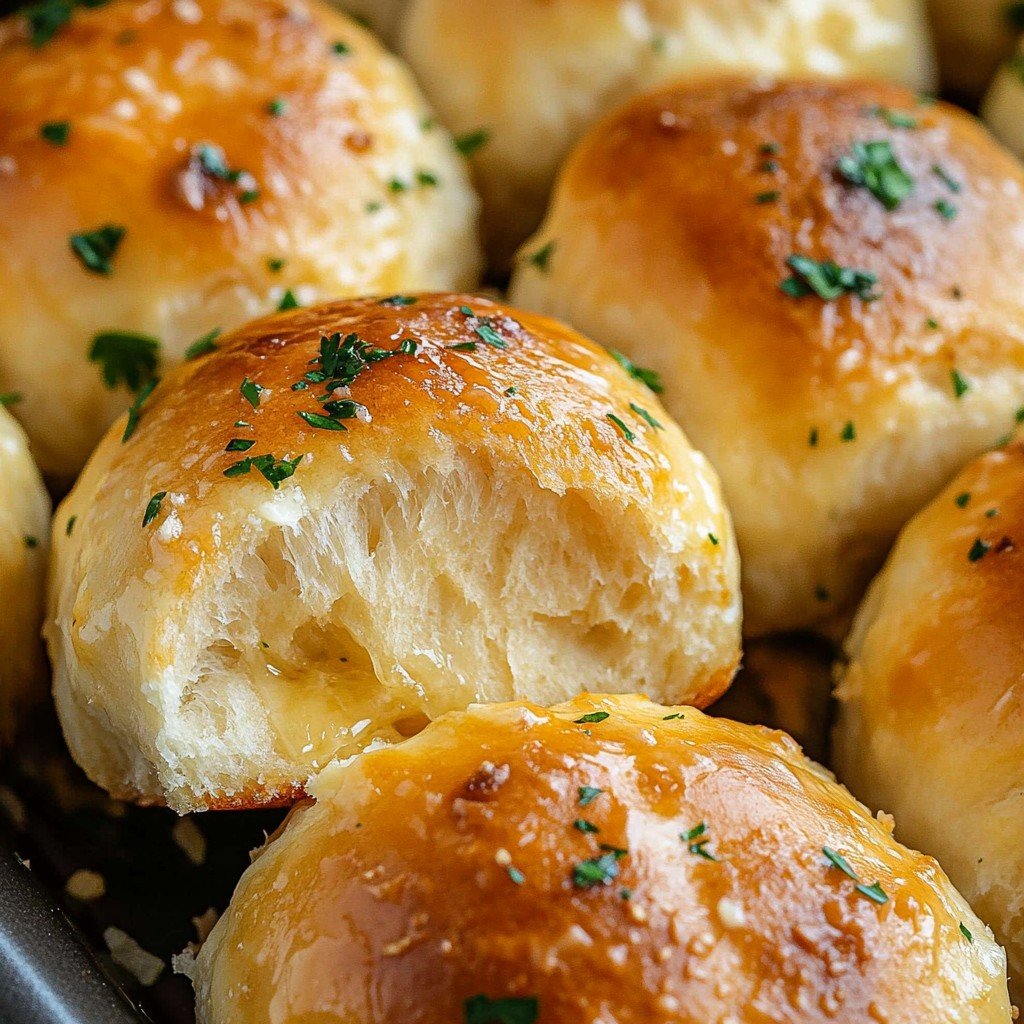 Cheesy Cowboy Butter Dinner Rolls
