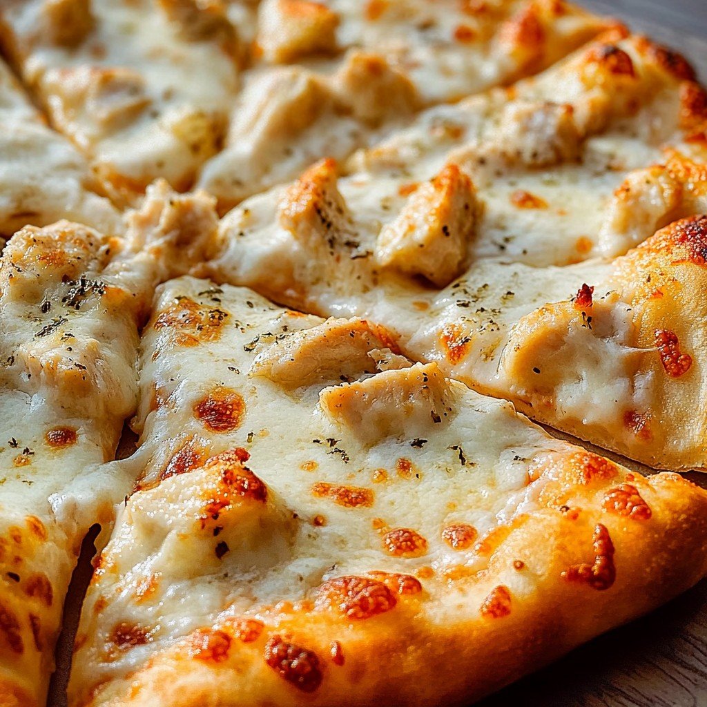 Chicken Alfredo Pizza