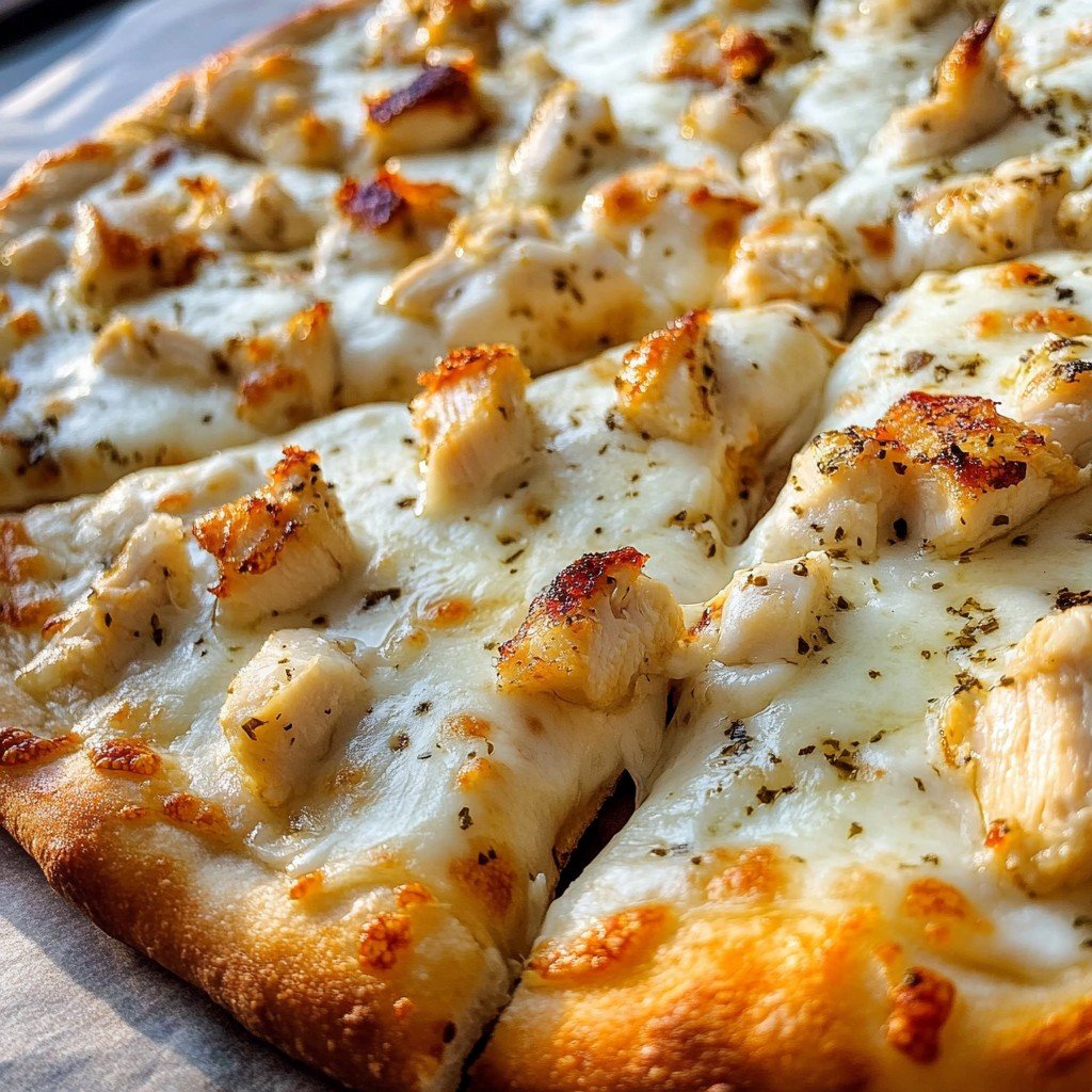 Chicken Alfredo Pizza