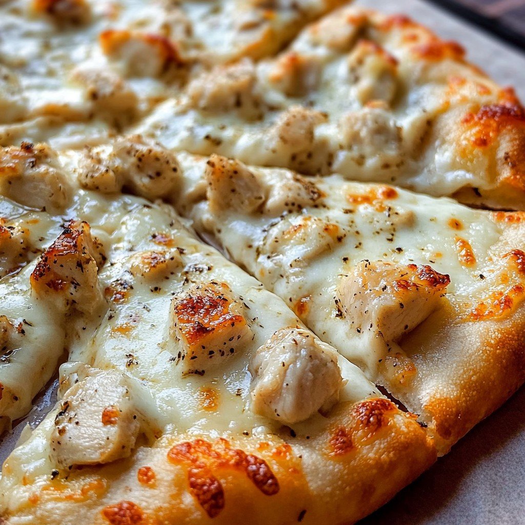 Chicken Alfredo Pizza