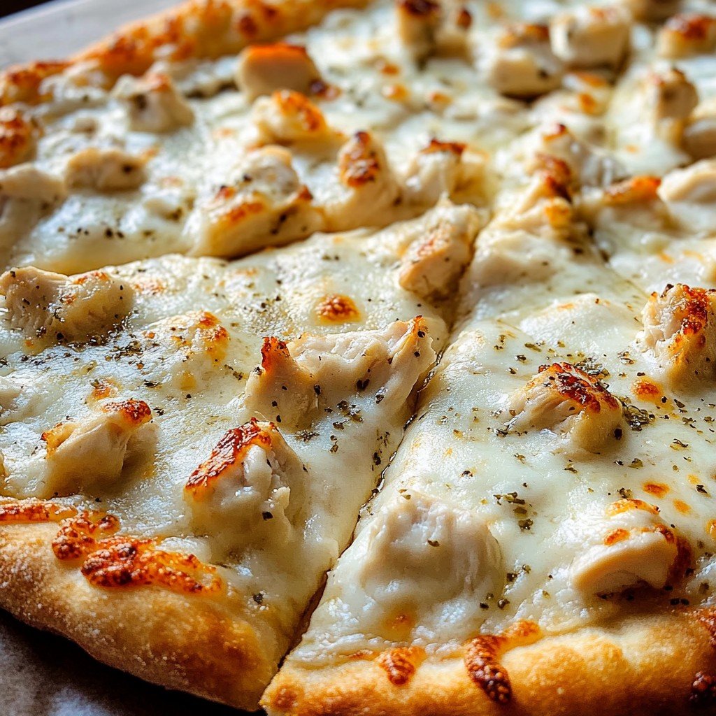Chicken Alfredo Pizza