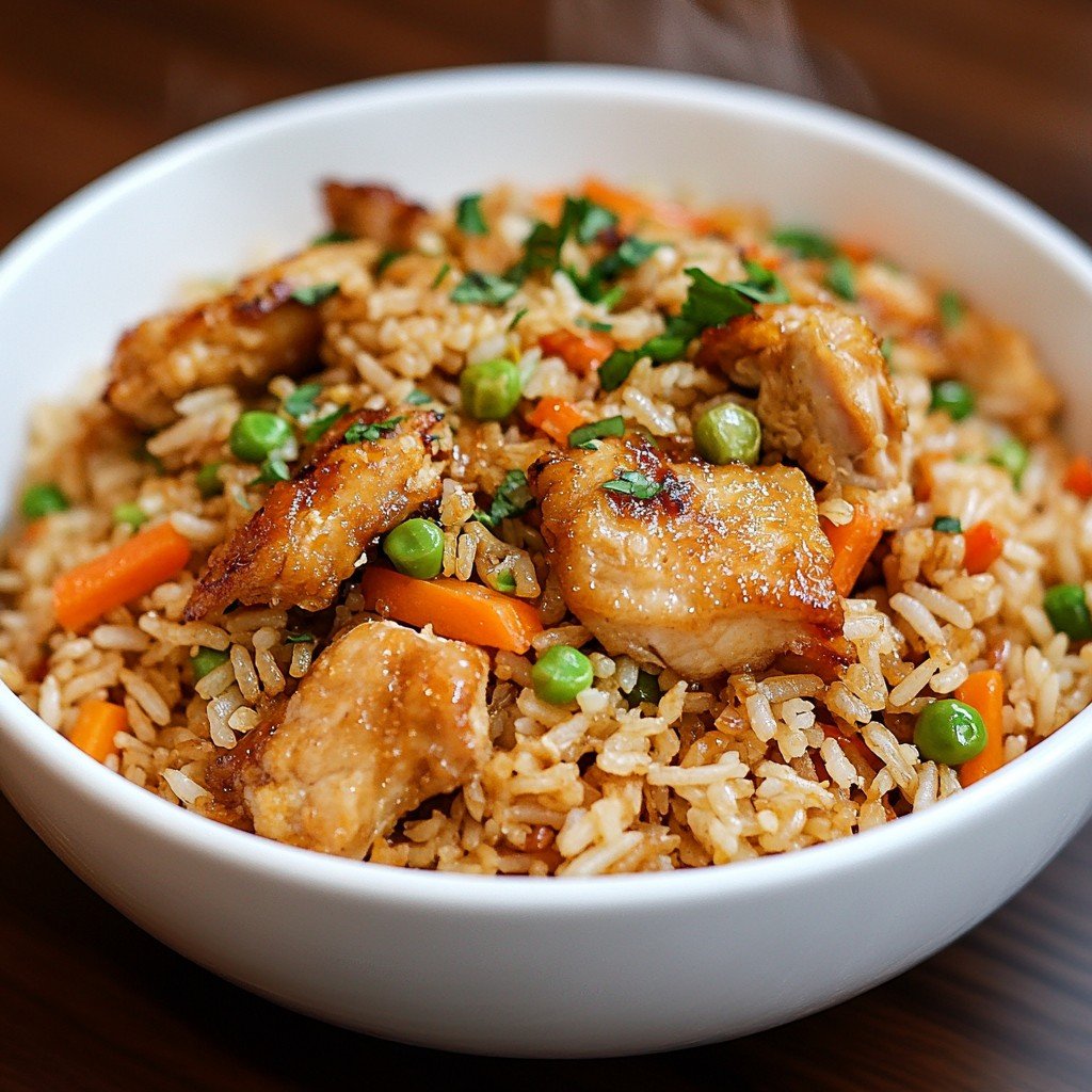 Chicken Fried Rice Muckbang Meal