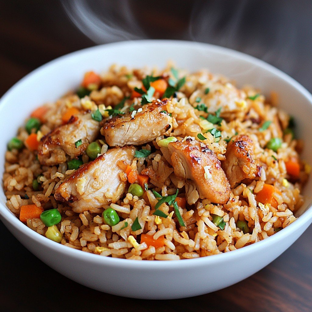 Chicken Fried Rice Muckbang Meal