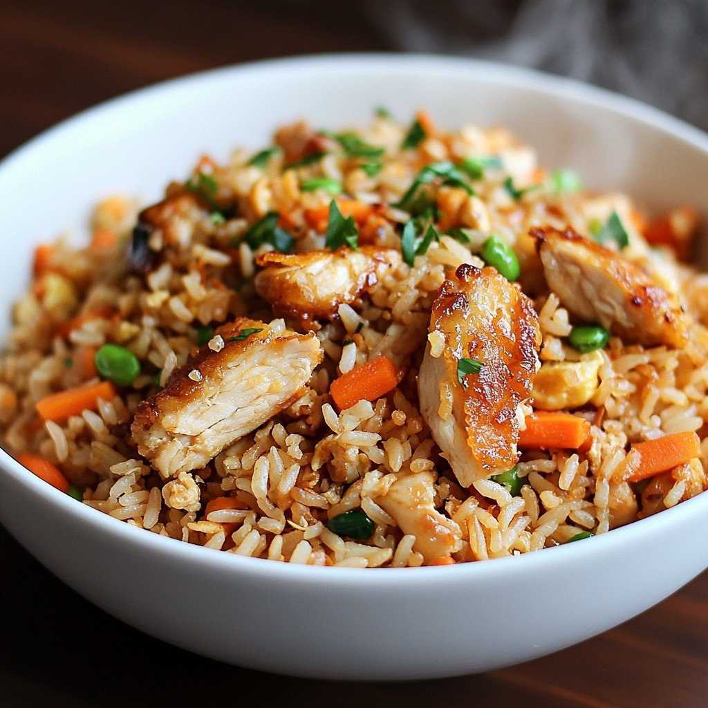 Chicken Fried Rice Muckbang Meal