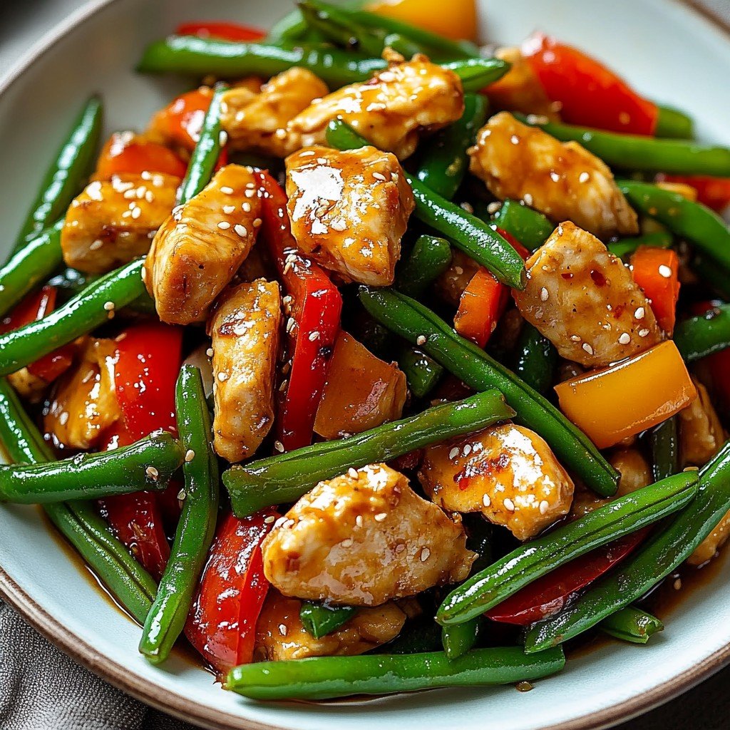 Chicken Green Bean Stir Fry