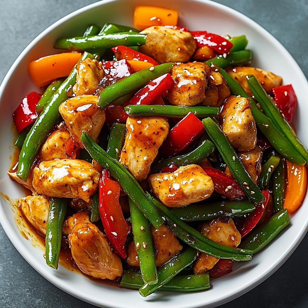 Chicken Green Bean Stir Fry