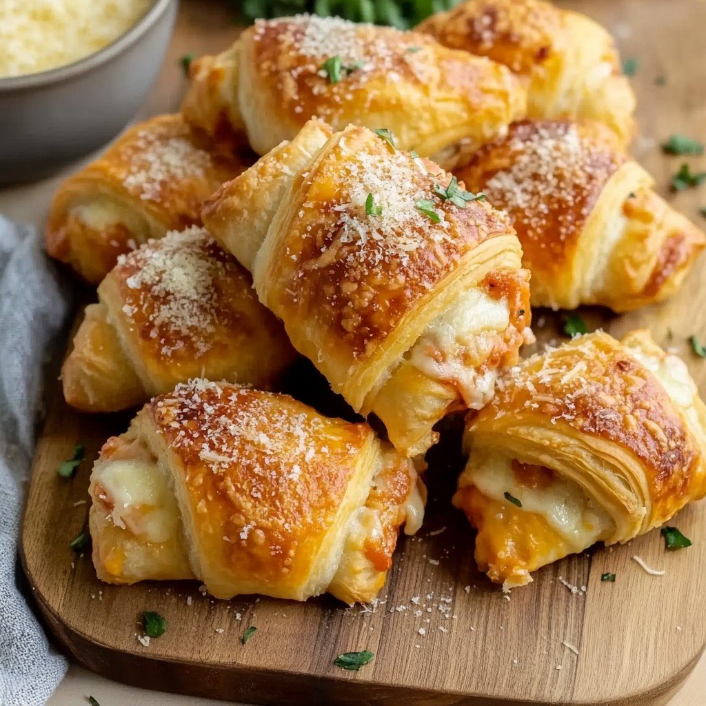 Chicken Parmesan Crescent Rolls