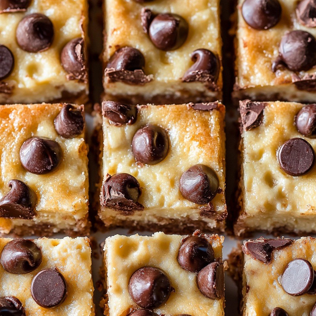 Chocolate Chip Cheesecake Bars