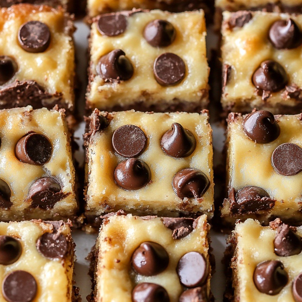 Chocolate Chip Cheesecake Bars
