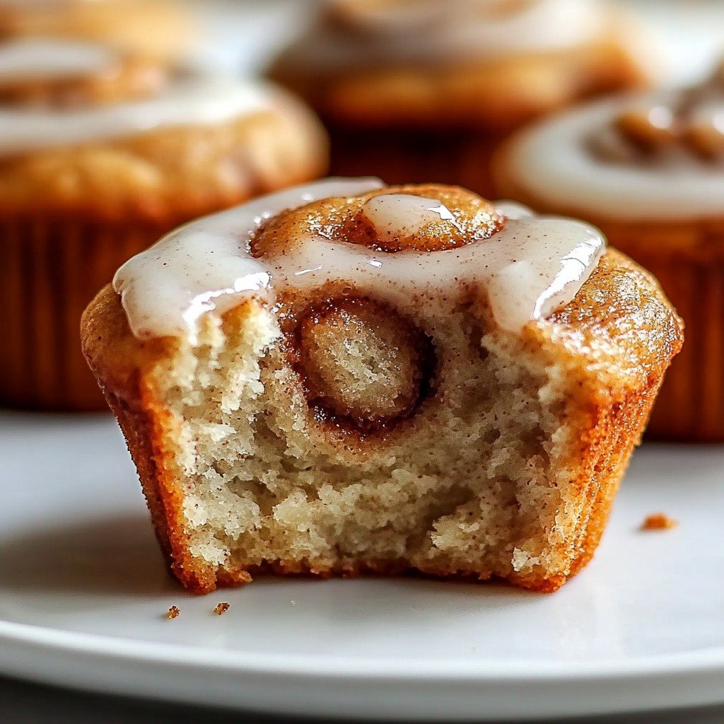 Cinnamon Roll Protein Muffins