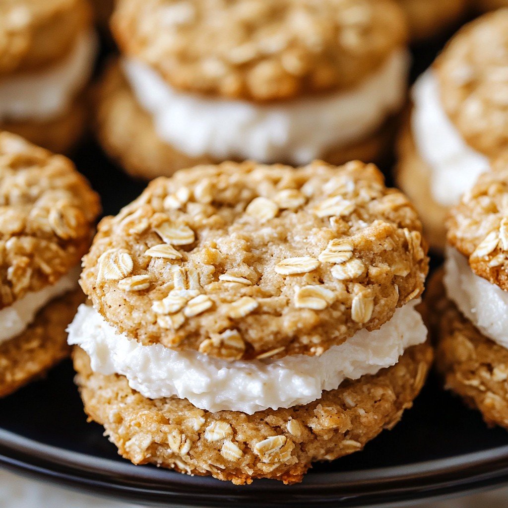 Coconut Oatmeal Cream Pies Easy Dessert