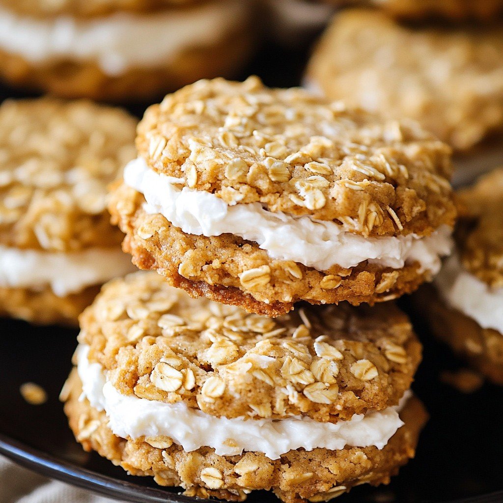 Coconut Oatmeal Cream Pies Easy Dessert