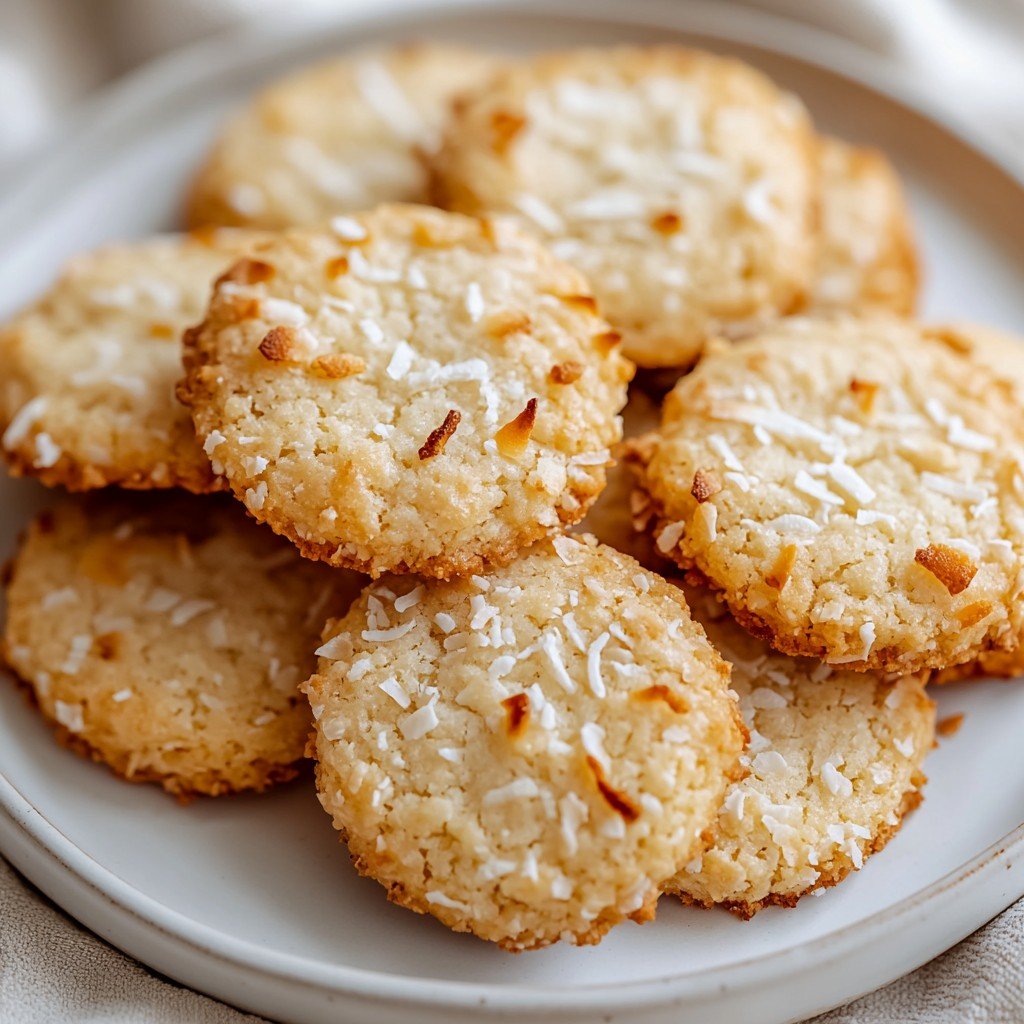 Coconut Shortbread Cookies