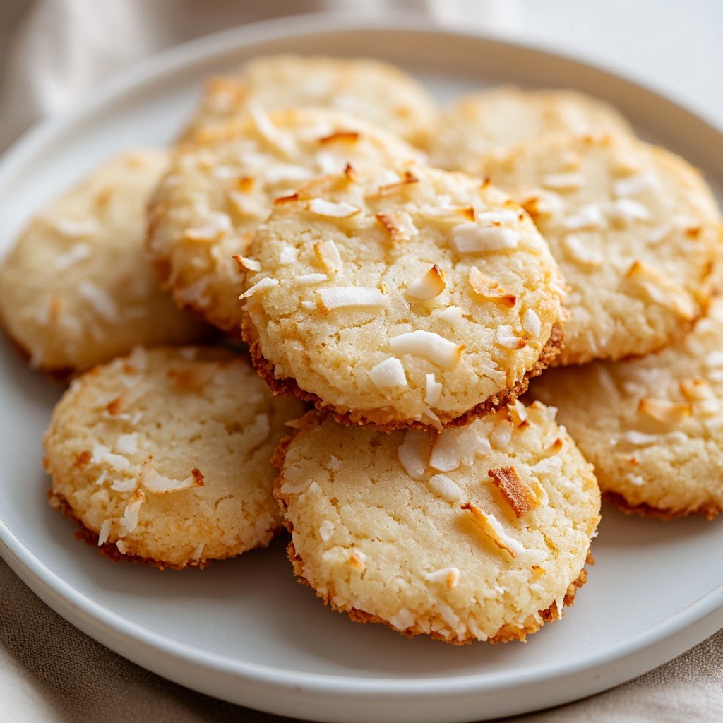 Coconut Shortbread Cookies