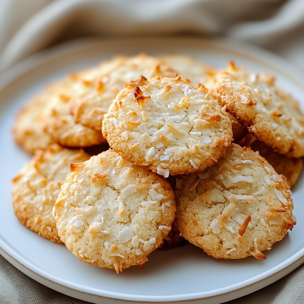Coconut Shortbread Cookies