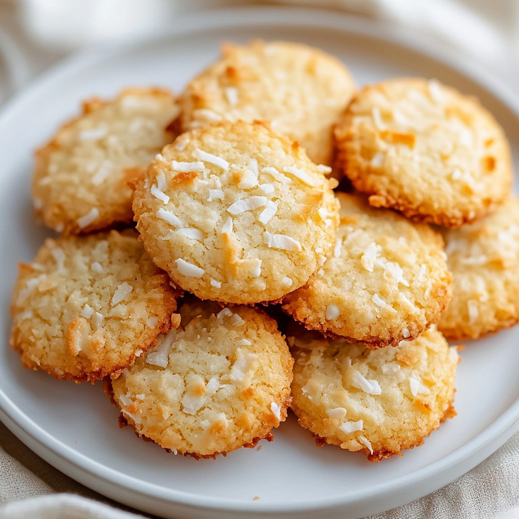 Coconut Shortbread Cookies