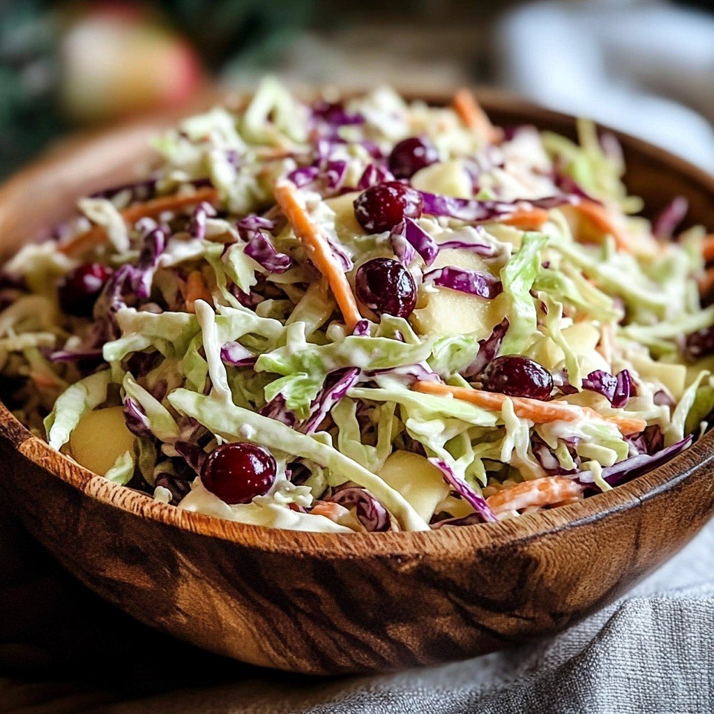 Cranberry Apple Coleslaw
