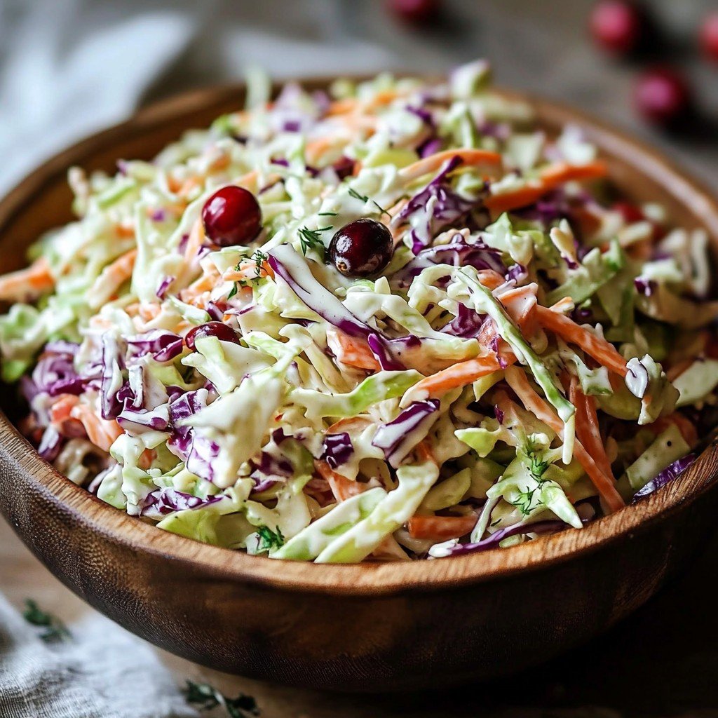 Cranberry Apple Coleslaw