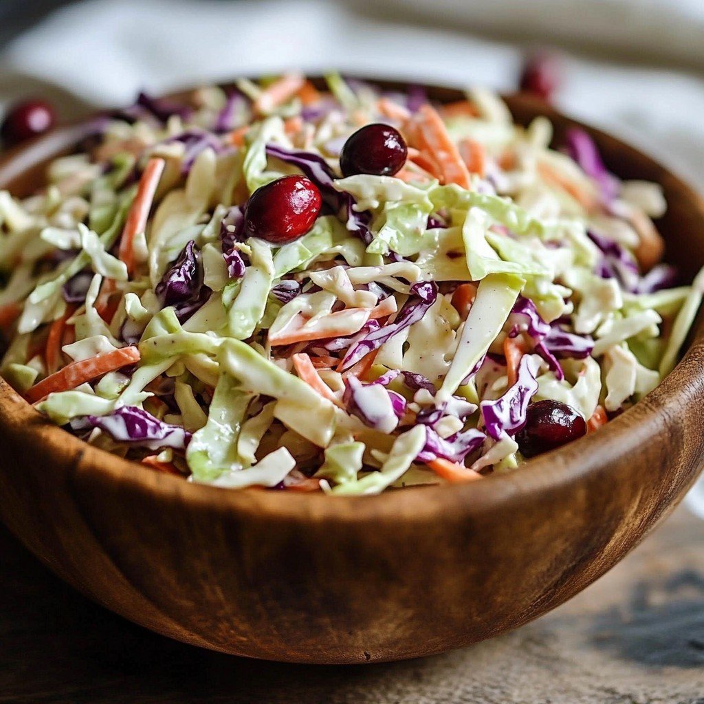 Cranberry Apple Coleslaw