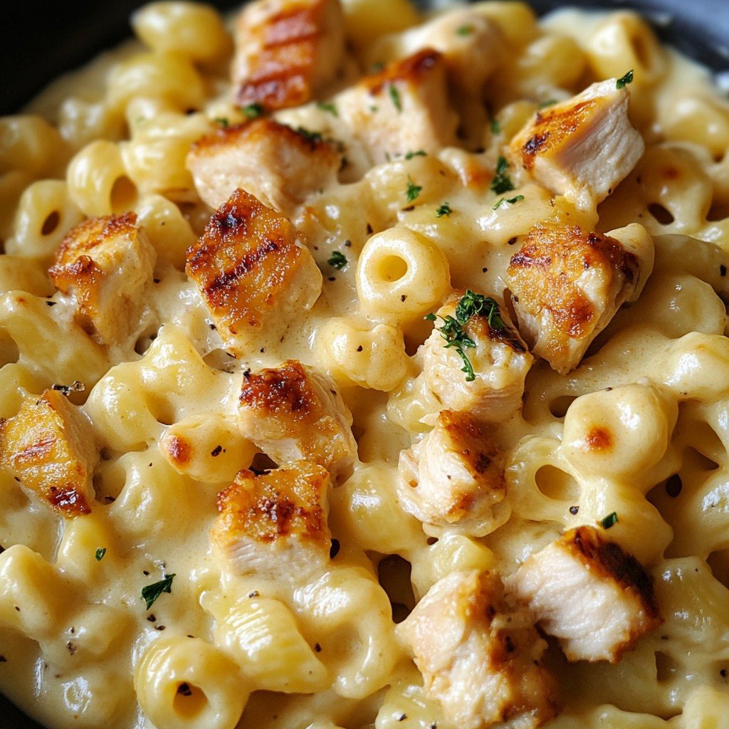 Creamy Chicken Mac and Cheese