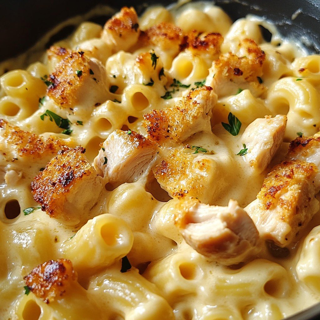 Creamy Chicken Mac and Cheese