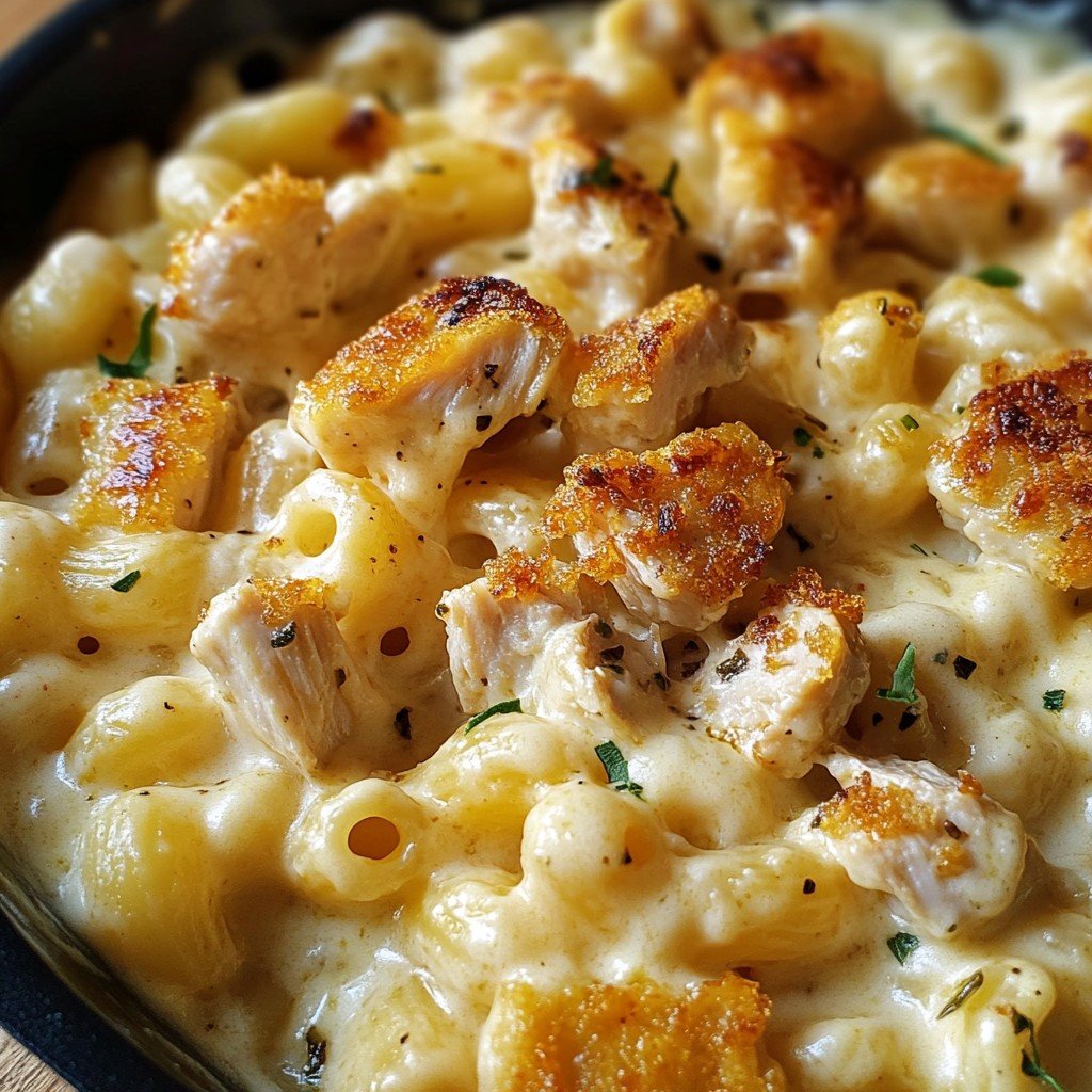 Creamy Chicken Mac and Cheese