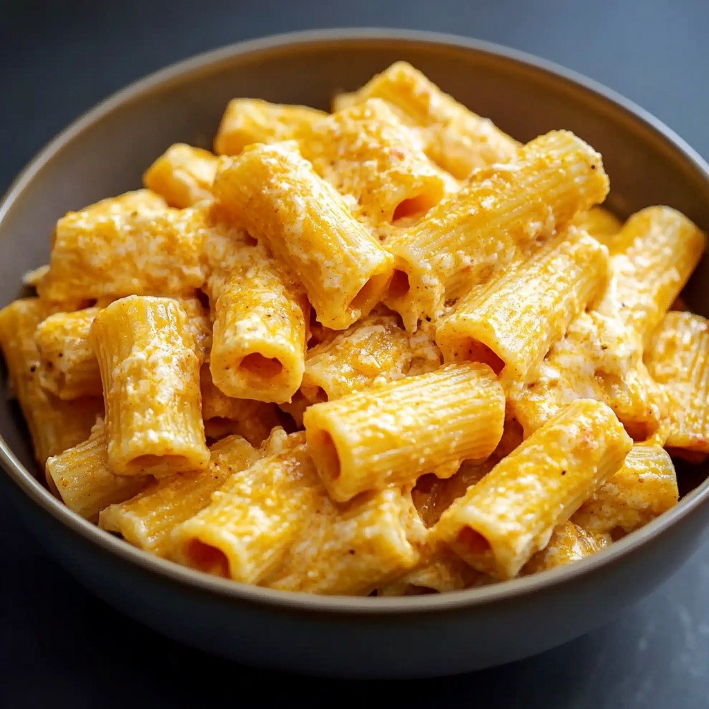 Creamy Cottage Cheese Rigatoni Bake