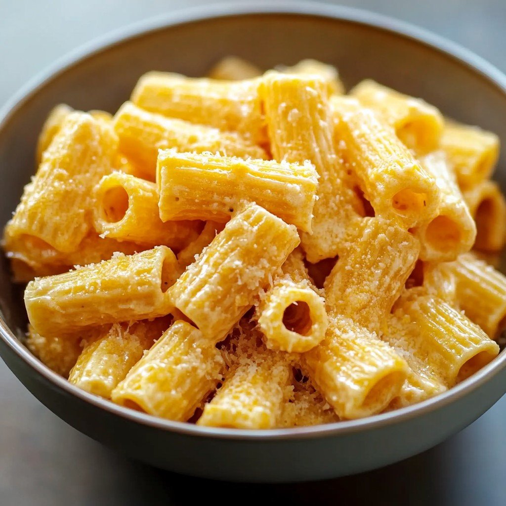 Creamy Cottage Cheese Rigatoni Bake