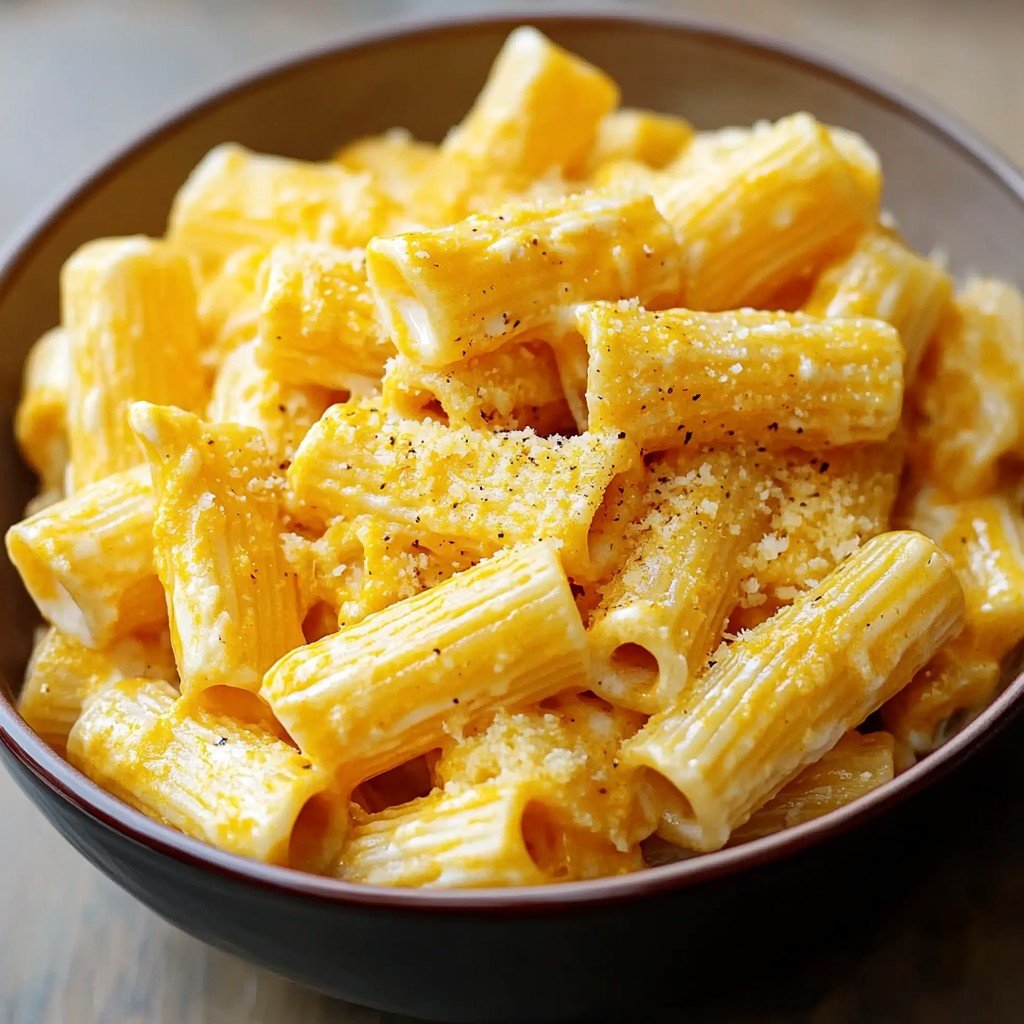 Creamy Cottage Cheese Rigatoni Bake