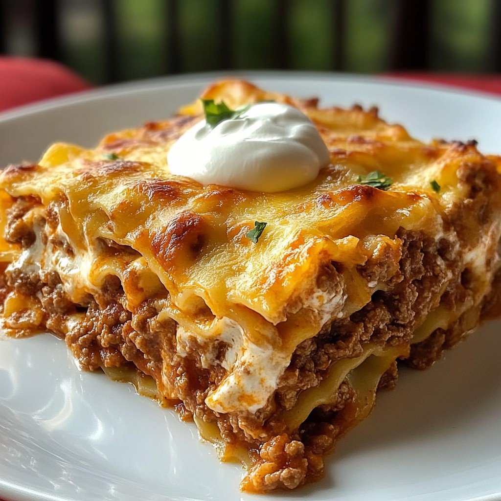 Creamy Ground Beef Casserole with Cream Cheese
