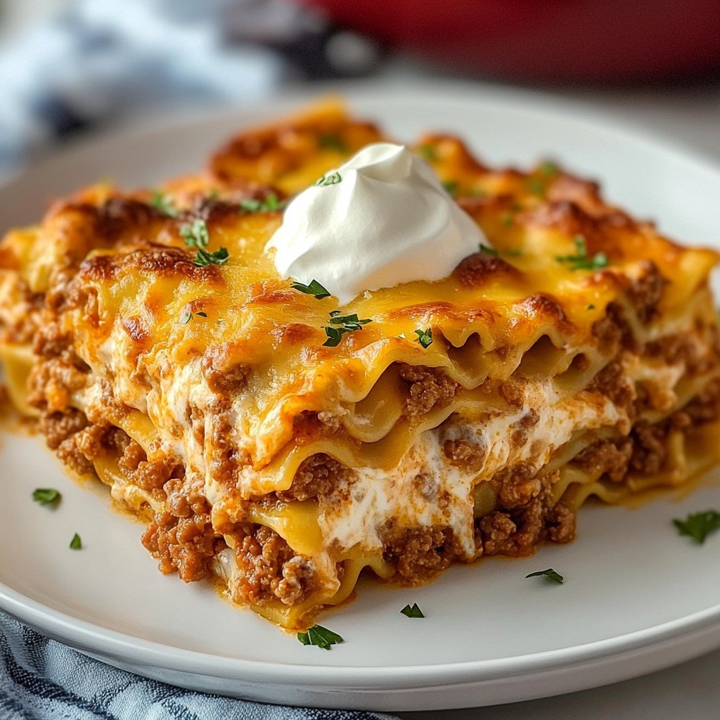 Creamy Ground Beef Casserole with Cream Cheese