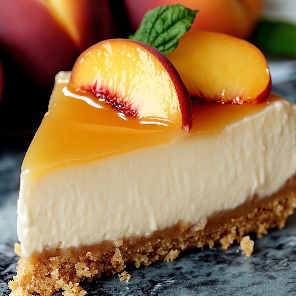 Creamy Peach Cheesecake Delight