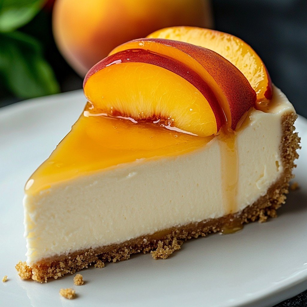 Creamy Peach Cheesecake Delight
