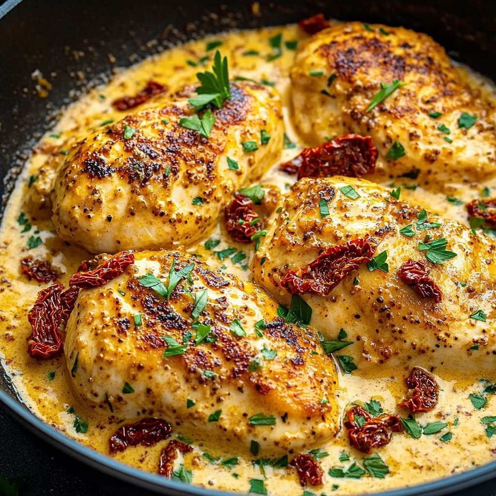 Creamy Sun-Dried Tomato Garlic Chicken