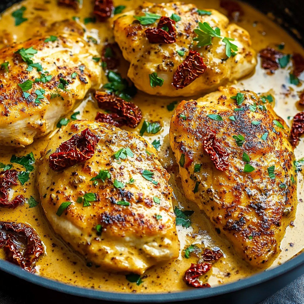 Creamy Sun-Dried Tomato Garlic Chicken