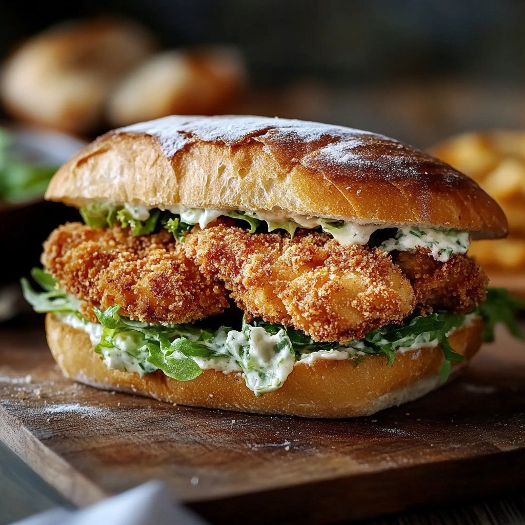 Crispy Chicken Caesar Sandwich
